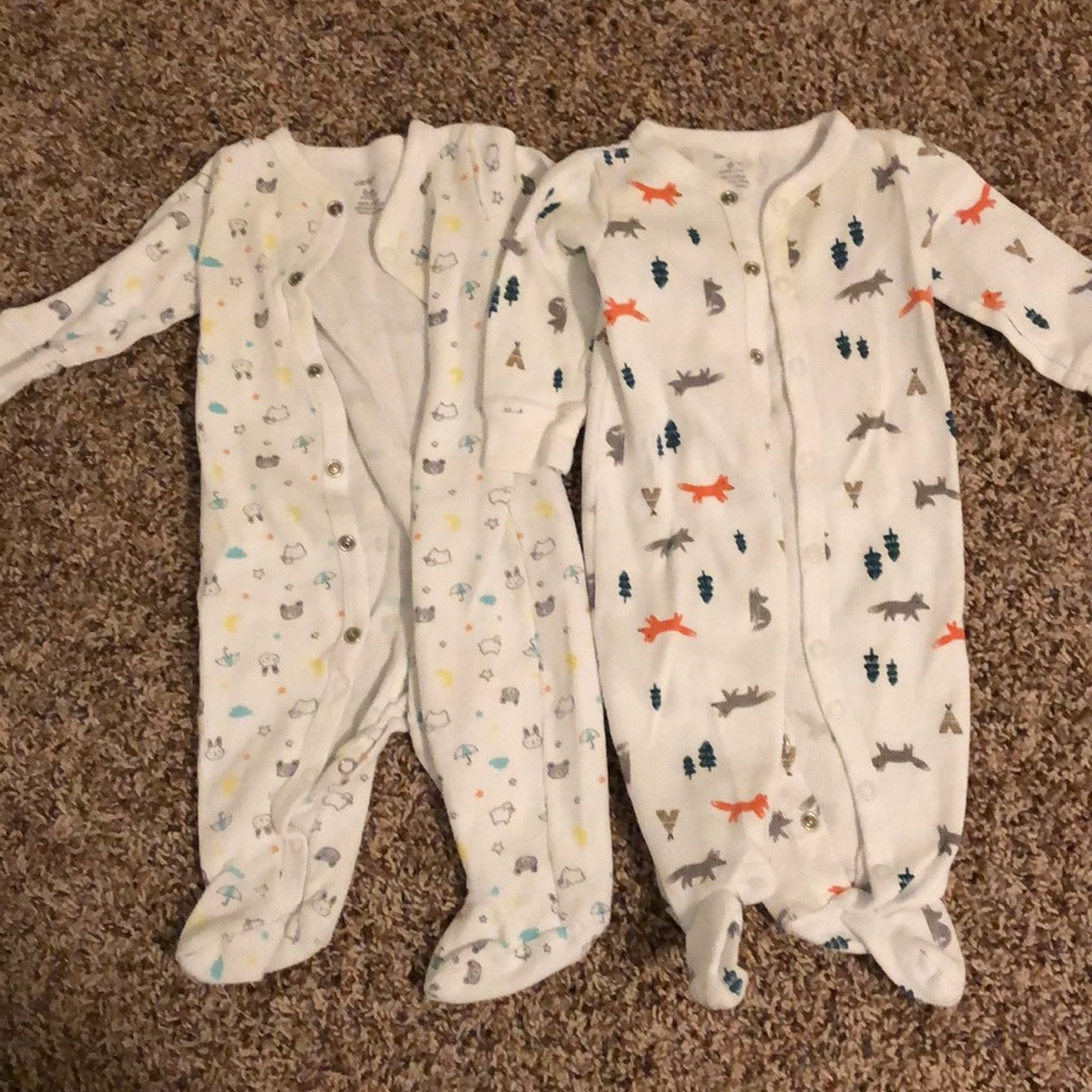 Lot of Carter’s Thermal pajamas. 6 months.